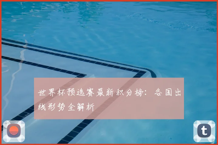 世界杯预选赛最新积分榜：各国出线形势全解析